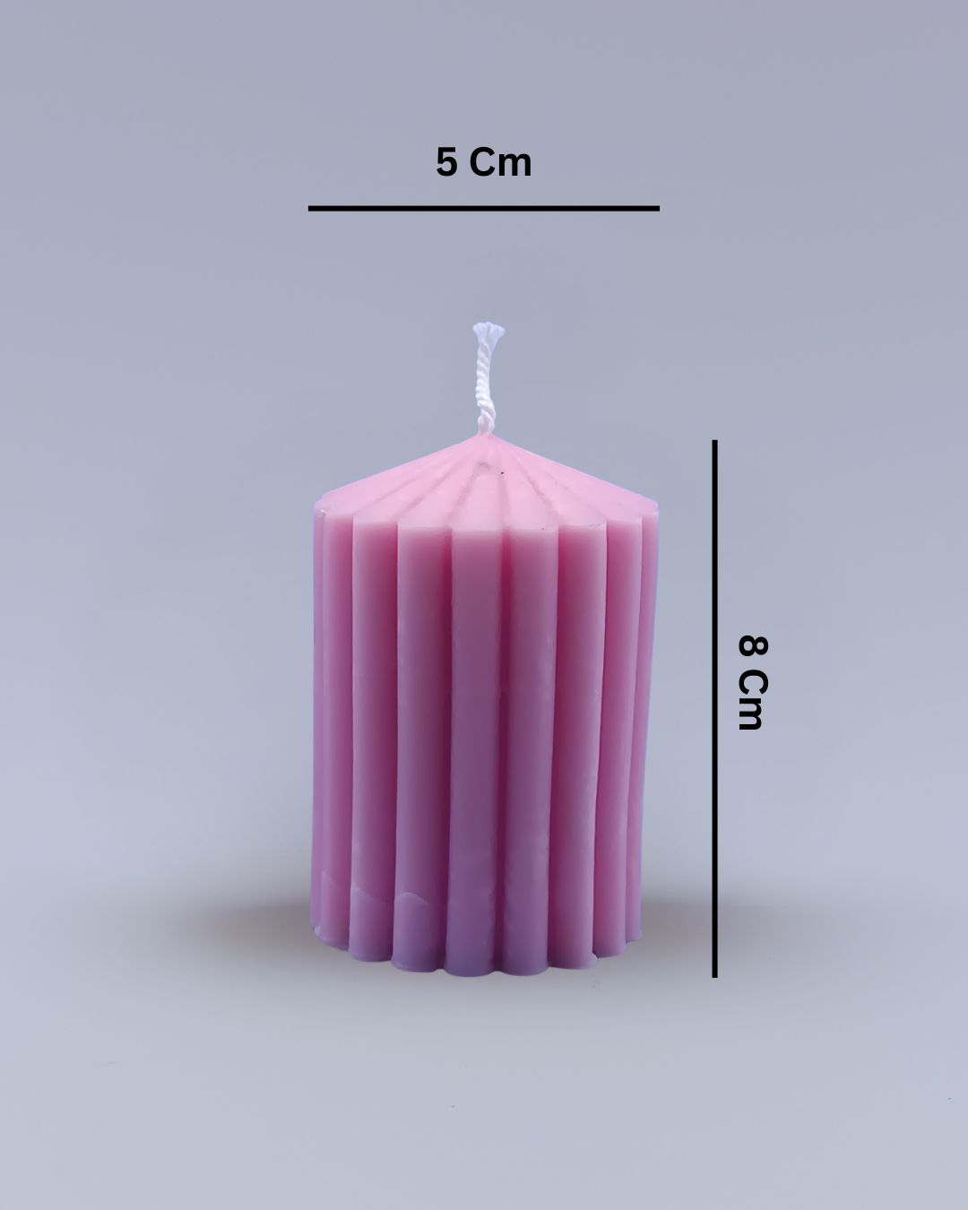 Maeve Essentials – Home Aesthetic Candle Set | Decorative Unscented Candle Trio | Shell, Cloud Pop & Spire Pillar - Image 3