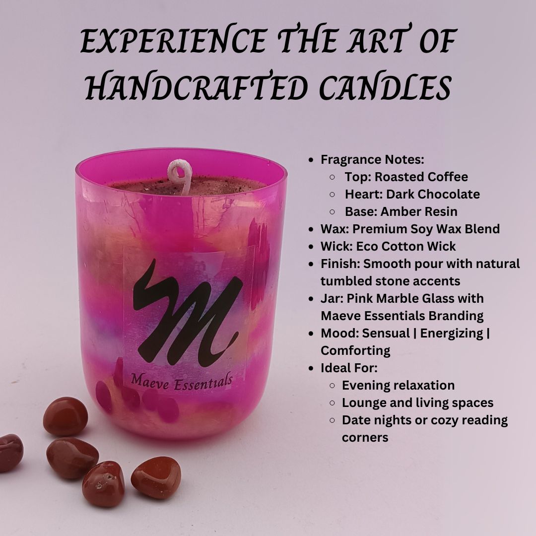 Maeve Essentials – Amber Roast | Roasted Coffee, Dark Chocolate & Amber Resin Scented Candle - Image 4